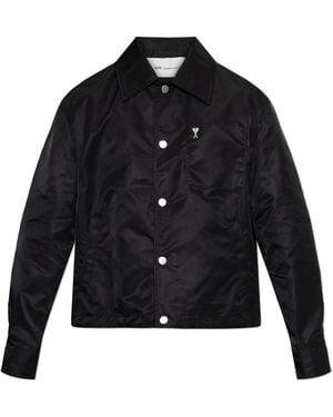 Ami Paris Jacket With Pockets - Black