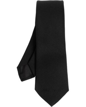 Balenciaga Wool Tie - Black