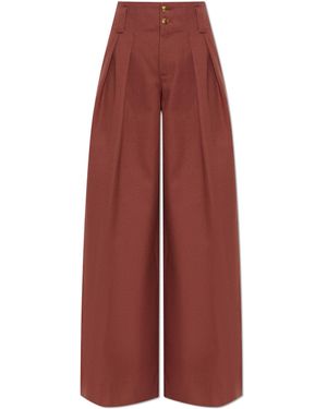 Chloé Wide-Leg Trousers - Red