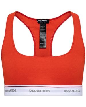 DSquared² Bra With Logo - Red