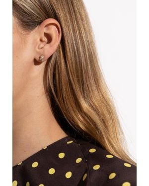 Kate Spade Earrings With Shimmering Crystals - Black