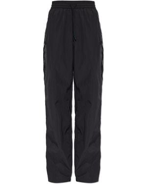 Anine Bing "Maha" Nylon Trousers - Black