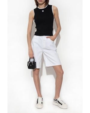 Amiri Top With Embroidered Logo - Black