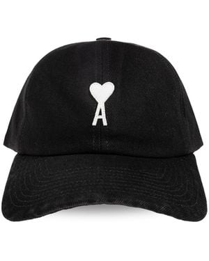Ami Paris Baseball Cap - Black