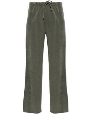 American Vintage Joggers With Raw-Edge Finish - Green