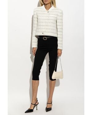 Self-Portrait 'Boxy' Jacket - White