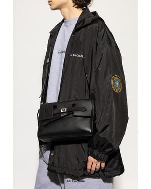 【BALENCIAGA】ベルエア スモール ジップ メッセンジャーバッグ ホワイト の ウィメンズ Bel Air ジップ メッセンジャーバッグ