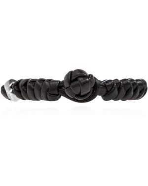 Bottega Veneta Leather Bracelet - Black