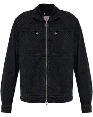 CASABLANCA Denim Jacket With Monogram - Black