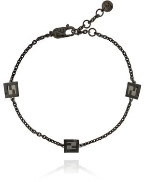 Fendi Bracelet With Logo - White