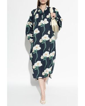 KENZO Floral Motif Dress - Blue