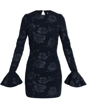 ROTATE BIRGER CHRISTENSEN Dress With Floral Motif - Blue
