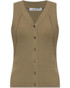 Max Mara "Fiorire" Vest - Green