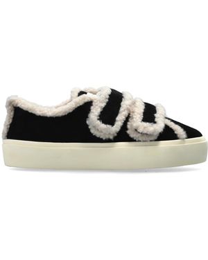 Inuikii "Shearling Low Velcro" Shoes - Black