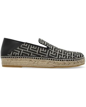 Balmain Espadrilles With Monogram - Black