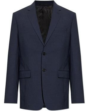 Theory Blazer With Open Lapels - Blue