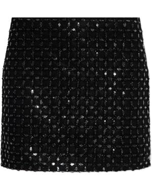 ROTATE BIRGER CHRISTENSEN Sequin Skirt - Black