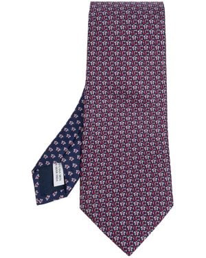 Ferragamo Silk Tie - Purple