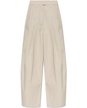 Emporio Armani Cotton Trousers - White