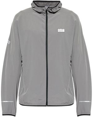 EA7 Light Jacket With Hood - Grey