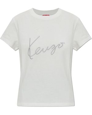 KENZO T-Shirt With Logo - White