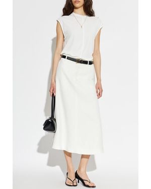 Ami Paris Skirt With Pockets - White