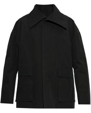 Rick Owens Jacket With Collar - Black