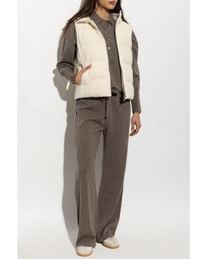 Paul & Shark Down Vest With Hood - Natural