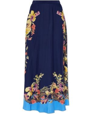 Etro Silk Skirt - Blue