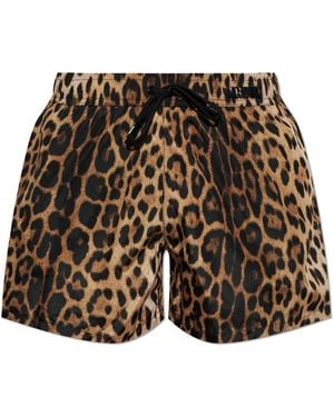 Moschino Patterned Swim Shorts - White