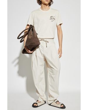 Dolce & Gabbana T-Shirt With Embroidered Logo - White