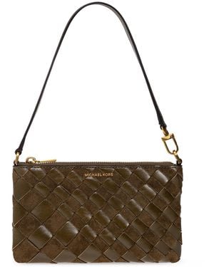 MICHAEL Michael Kors 'Jet Set' Leather Bag - Brown