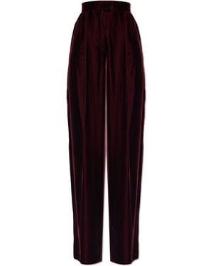 Valentino Garavani Velvet Trousers - Purple