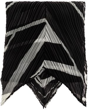 Pleats Please Issey Miyake Pleated Scarf - Black