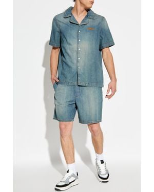 Balmain Denim Shorts - Blue