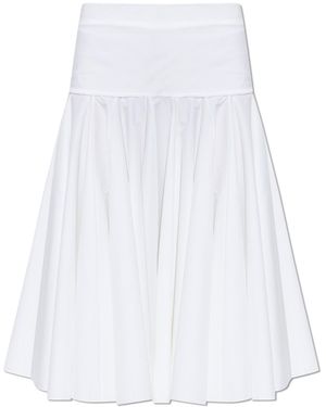 Jacquemus Skirt With Shorter Back - White