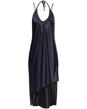 Vetements Double-Layered Spaghetti Strap Dress - Blue