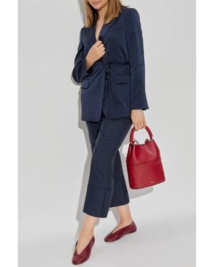 Theory Blazer With Tie Fastening - Blue