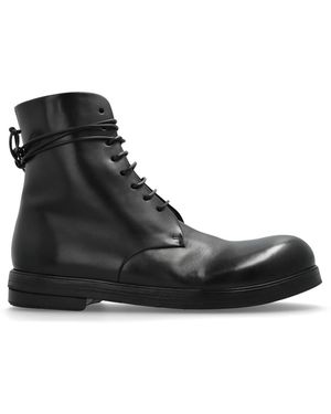 Marsèll Leather Ankle Boots - Black