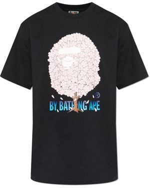 A Bathing Ape T-Shirt With Print - Black