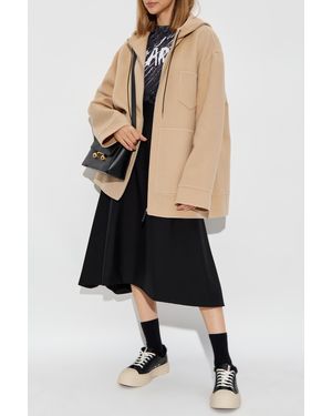 Marni Wool Jacket With Hood - Black