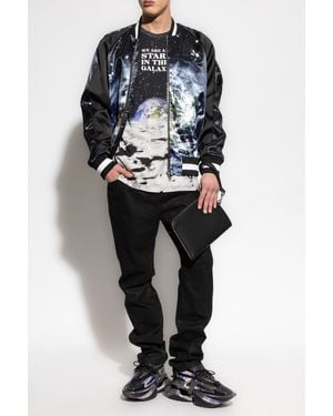 Balmain Jeans With Decorative Finish - Black