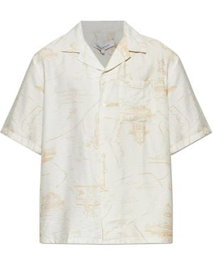 Maison Kitsuné Short-Sleeved Shirt - White