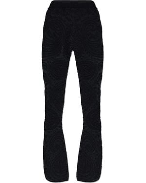Etro Trousers With Flared Legs - Black