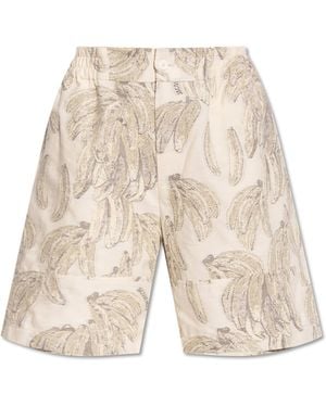 Jacquemus Patterned Shorts - Natural