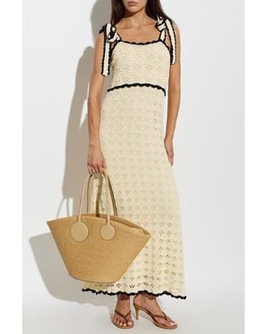 Zimmermann Crocheted Strappy Dress - Natural