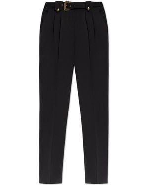 Versace Jeans Couture Trousers With Belt - Black