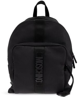 Moschino Backpack With Logo - Black