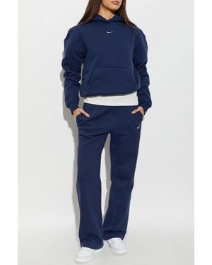 Nike 'Studio Fleece' Sweatpants - Blue