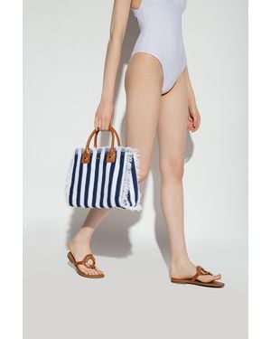 Melissa Odabash 'Porto Cervo Mini' Shopper Tote Bag - White